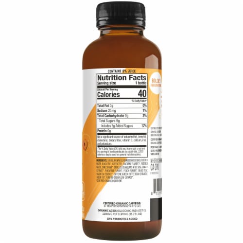 Kevita Kombucha Drink Master Brew Pineapple Peach Perspective: right