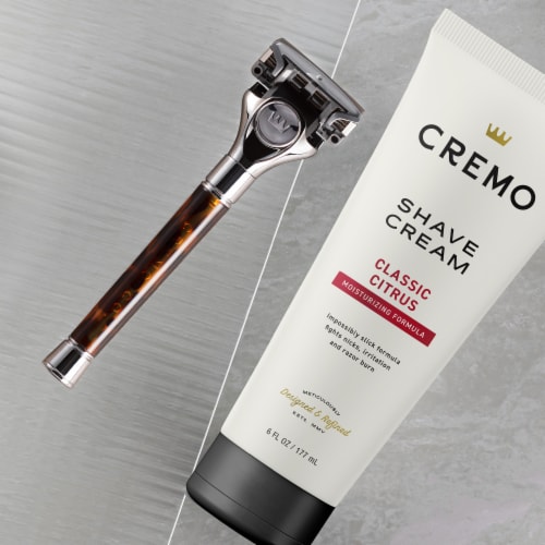 Cremo Original Moisturizing Shaving Cream for Men Classic Citrus Scent Perspective: right