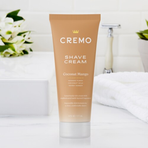 Cremo Shave Cream for Women Luxuriously Rich Moisturizing Cream Coconut Mango Scent Perspective: right