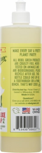 Rebel Green Peppermint & Lemon Super Deluxe Dish Soap Perspective: right