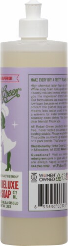 Rebel Green Super Deluxe Lavender Grapefruit Dish Soap Perspective: right