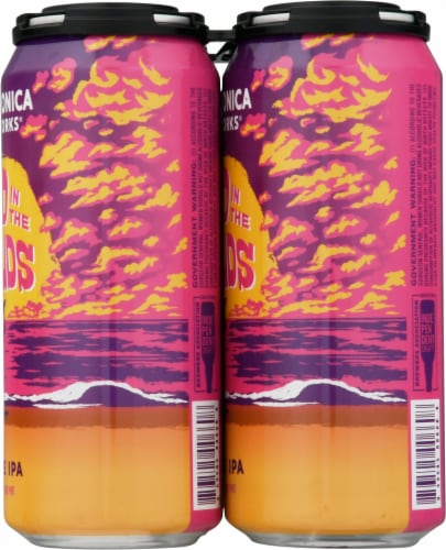 Santa Monica Brew Works Head In The Clouds Double IPA Perspective: right