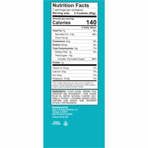 Enjoy Life™ Gluten-Free Crunchy Cookies Sugar Crisps Perspective: right