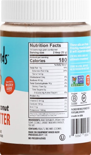Wild Friends Foods Chocolate Coconut Peanut Butter Perspective: right
