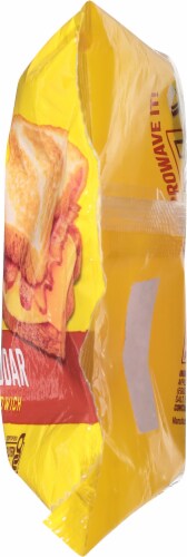 Brazi Bites Gluten-Free Bacon Egg & Cheddar Homestyle Breakfast Sandwich Perspective: right