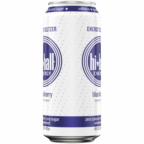 Hi-ball Blackberry Energy Drink Can Perspective: right