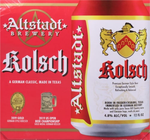 Altstadt Brewery Kolsch German-Style Beer Perspective: right
