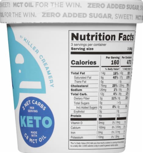 Killer Creamery Chilla in Vanilla Keto Vanilla Bean Frozen Dessert Perspective: right