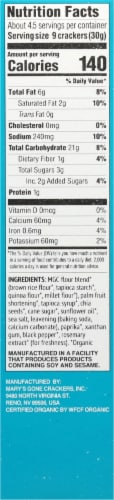 Mary's Gone Crackers™ Real Thin Crackers Organic Sea Salt Gluten Free Crackers Perspective: right