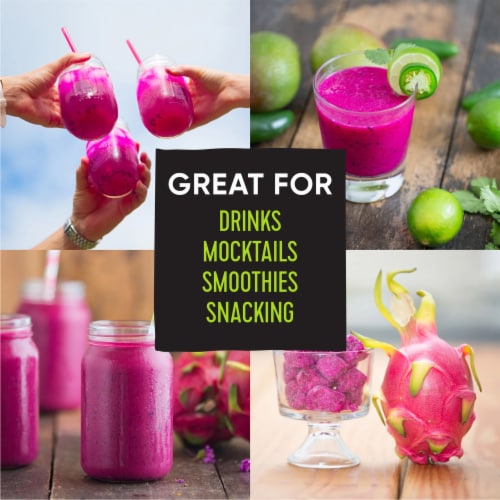 Pitaya Foods Organic Dragon Fruit Snack-Sized Pieces 12 oz Perspective: right