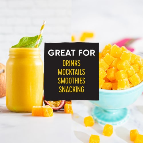 Pitaya Foods® Passion Fruit Bite-Sized Pieces Perspective: right