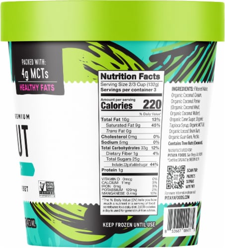 Pitaya Foods® Organic Coconut Sorbetter® Perspective: right
