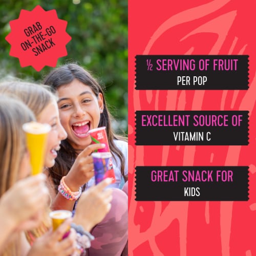 Pitaya Foods® Organic Dragon Fruit & Mango Smoothie Pops Perspective: right