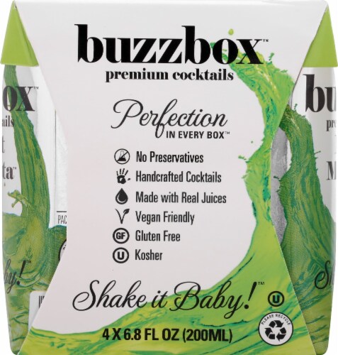 buzzbox Premium Perfect Margarita Ready to Drink Cocktail Perspective: right