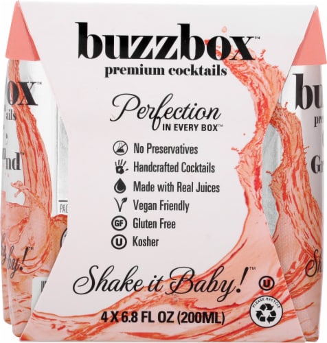 buzzbox Premium Classic Greyhound Ready to Drink Cocktail Perspective: right