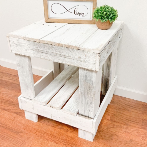 Del hutson reclaimed clearance wood end table