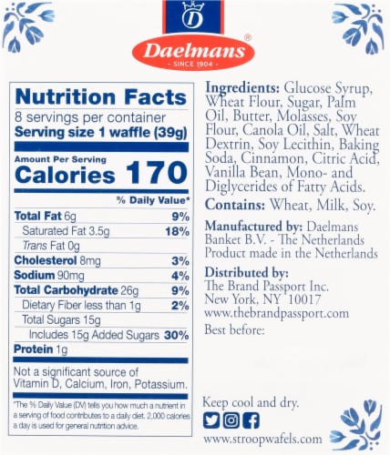 Daelmans® Authentic Dutch Caramel Stroopwafels Perspective: right
