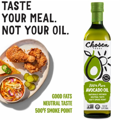 Chosen Foods 100% Pure Avocado Oil All-Purpose Cooking Oil Perspective: right