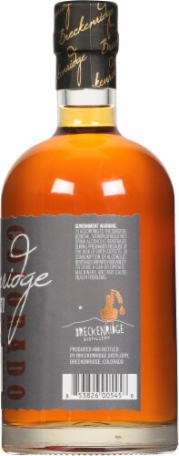 Breckenridge High Proof Bourbon Whiskey Perspective: right