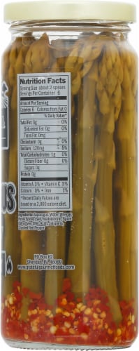 Grateful Gourmet Extra Crispy Pickled Asparagus Fire Stix Perspective: right
