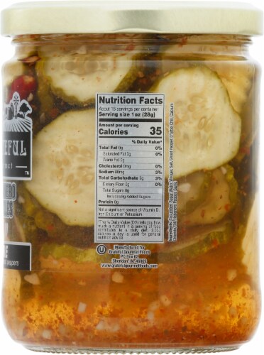 Grateful Gourmet Fire Habanero Pickles Perspective: right