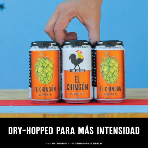 Four Corners El Chingon IPA Craft Beer Perspective: right
