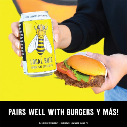 Four Corners Local Buzz Golden Ale Craft Beer Perspective: right