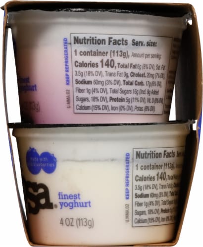 Noosa® Blueberry Yogurt Cups Perspective: right