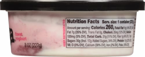 Noosa® Raspberry Yogurt Cup Perspective: right