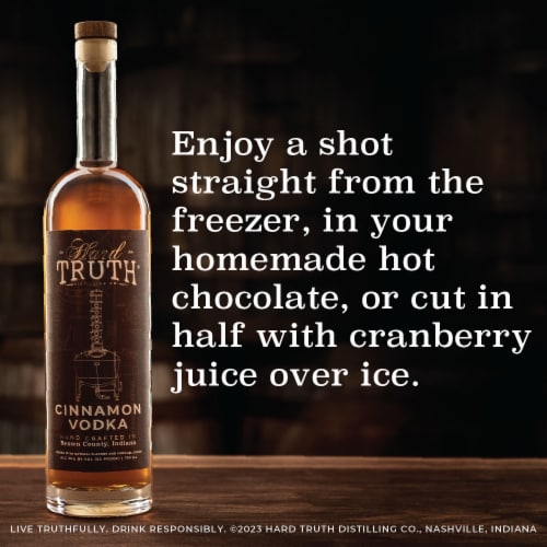 Hard Truth Cinnamon Flavored Vodka Perspective: right