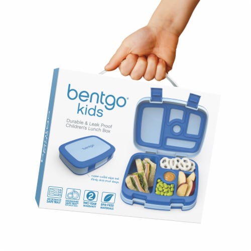 Bentgo Leak-Proof 5-Compartment Bento-Style Lunch Box, Kids, Blue 