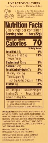Clio® Dark Chocolate Covered Greek Yogurt Minis - Vanilla Perspective: right