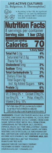 Clio® Salted Caramel Greek Yogurt Mini Bars Perspective: right