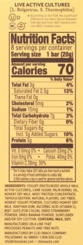 Clio® Strawberry Banana Mini Greek Yogurt Bars Perspective: right