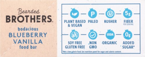 Bearded Brothers Blueberry Vanilla Energy Bars Perspective: right