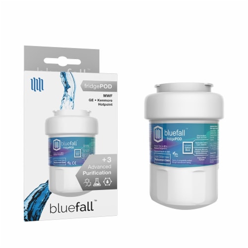 GE MWF 10PK Refrigerator Water Filter Compatible by BlueFall Perspective: right