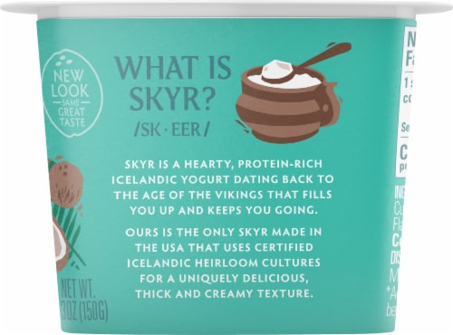 Icelandic Provisions Coconut Skyr Yogurt Cup Perspective: right