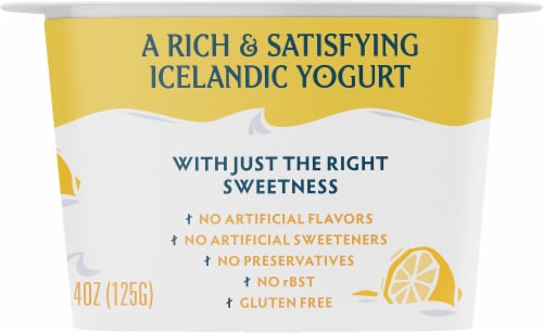 Icelandic Provisions Lemon Extra Creamy Skyr Perspective: right