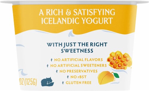 Icelandic Provisions Extra Creamy Honey Apricot Skyr Perspective: right