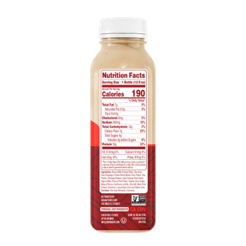 Koia Plant Based Cinnamon Horchata Protein Drink Perspective: right