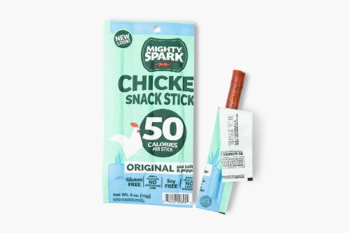 Mighty Spark® Original Sea Salt & Pepper Chicken Snack Sticks Perspective: right