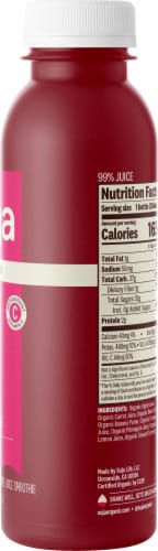 Suja Organic Sweet Beets Fresh Orange Smoothie Drink Perspective: right