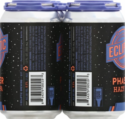 Ecliptic Brewing Phaser Hazy IPA Perspective: right