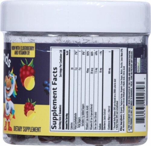 Vitamin Friends Immune Probiotic Vegan Gummies Perspective: right