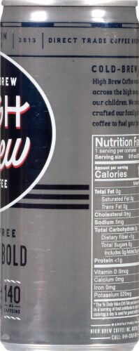 High Brew Coffee Black & Bold Cold-Brew Coffee Perspective: right