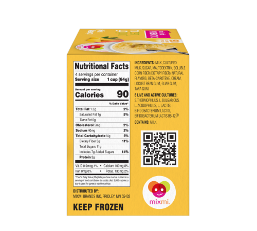 Mixmi® Mas Mango Frozen Yogurt Perspective: right