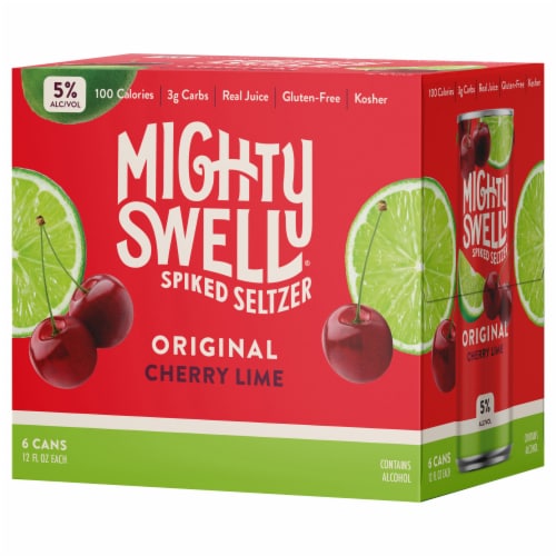Mighty Swell Hard Seltzer Cherry Lime 6pk Perspective: right