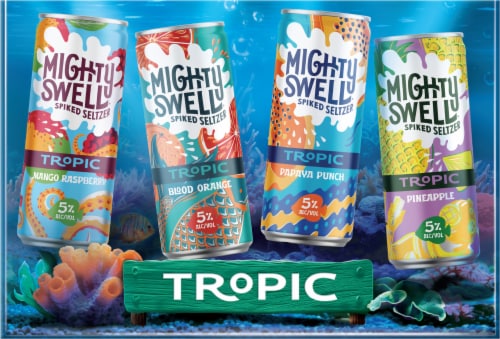 Mighty Swell Hard Seltzer Tropic 12pk Perspective: right