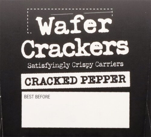 Olina's Cracked Pepper Wafer Crackers Perspective: right
