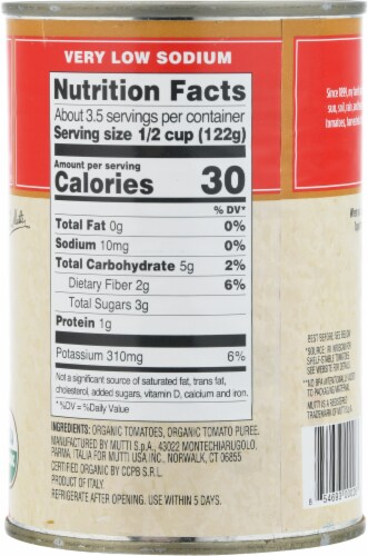 Mutti Organic Diced Tomatoes in Organic Tomato Puree Perspective: right